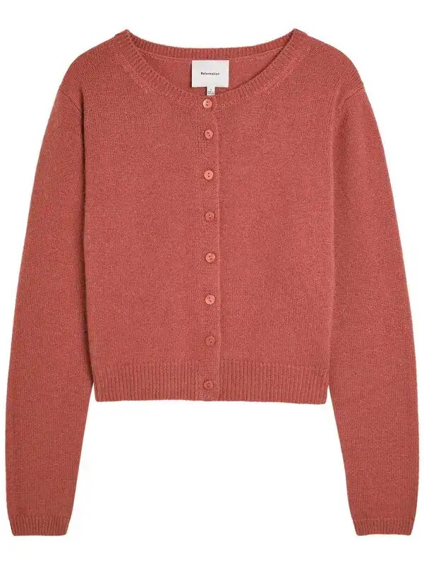 Reformation Clara Cashmere Cardigan Sweater